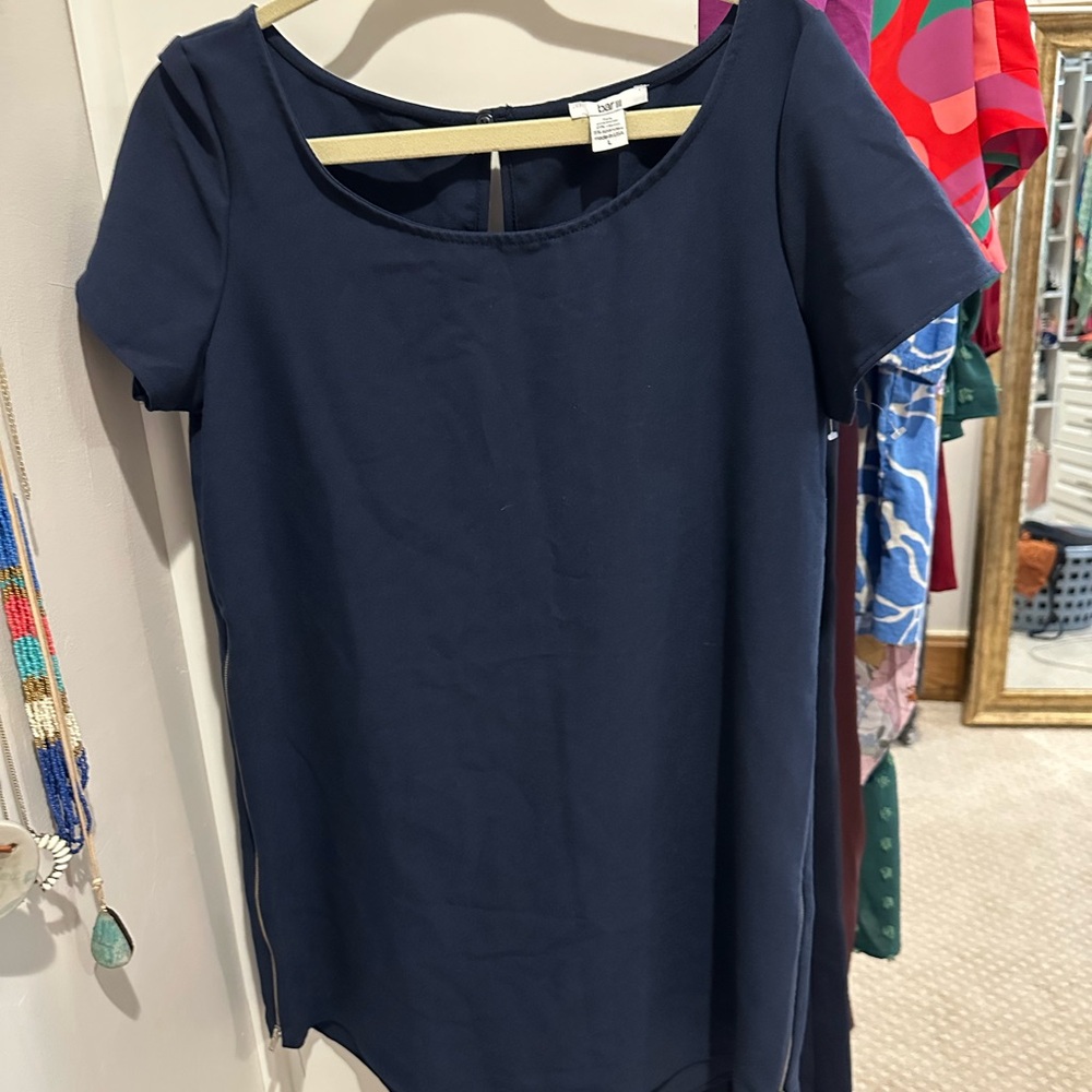Bar III Navy Blue Shift Dress